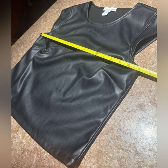 Sincerely Jules Faux Leather Top - Picture 2 of 4